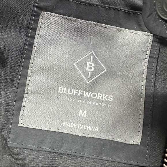 Bluffworks Men’s Horizon Quilted Vest Full Zip High Neck Travel in Black M - Picture 9 of 13